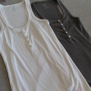 Aerie Henley Saturday Ribbed Tank set